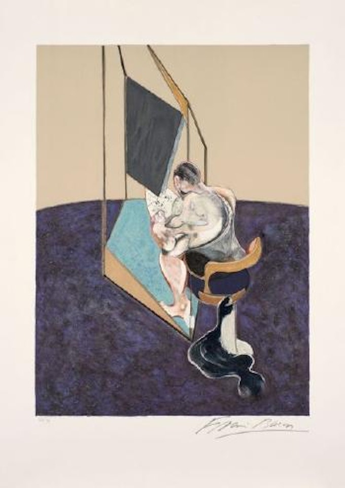 Three studies of male back by Francis Bacon