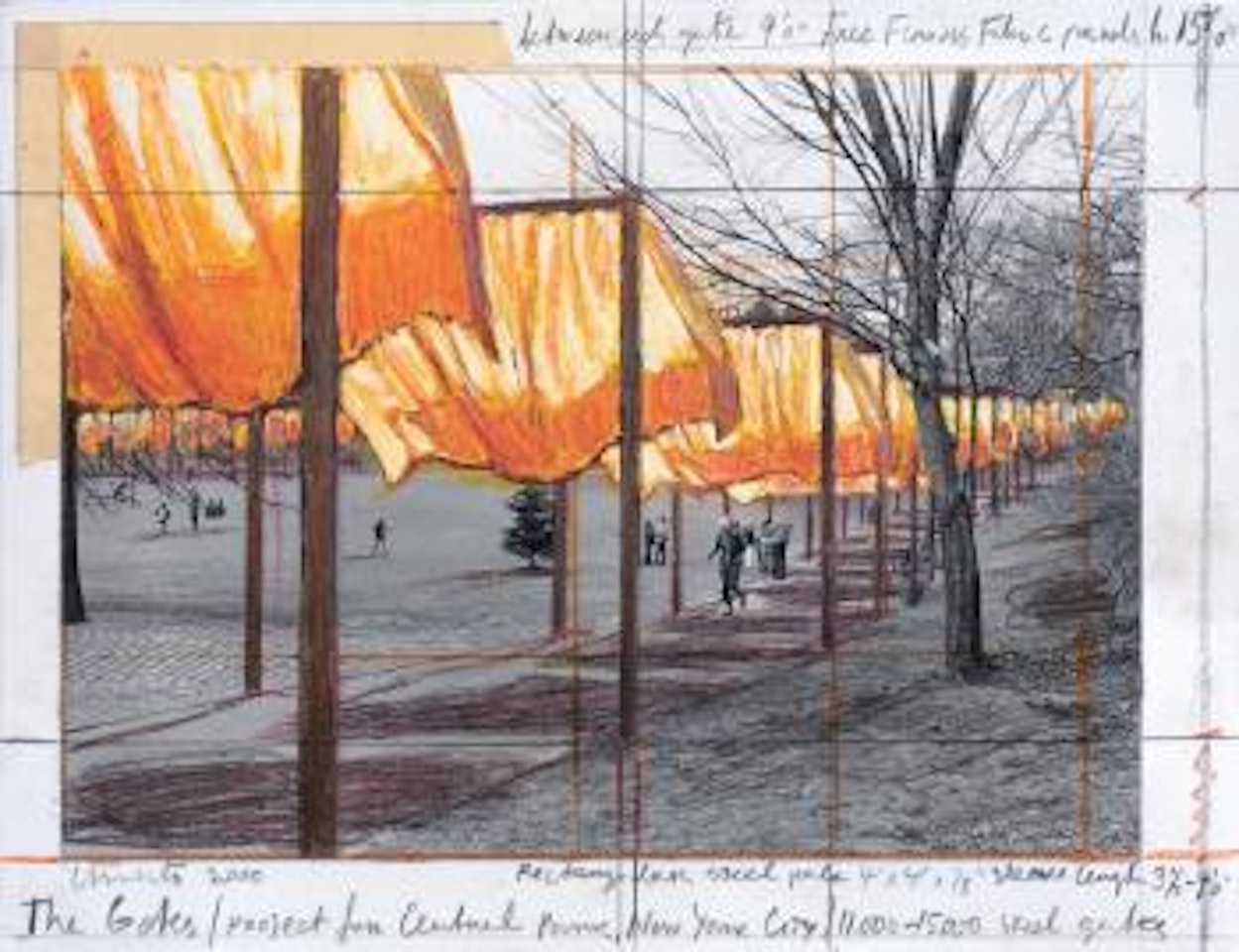The Gates, project for Central Park, New York City by Christo