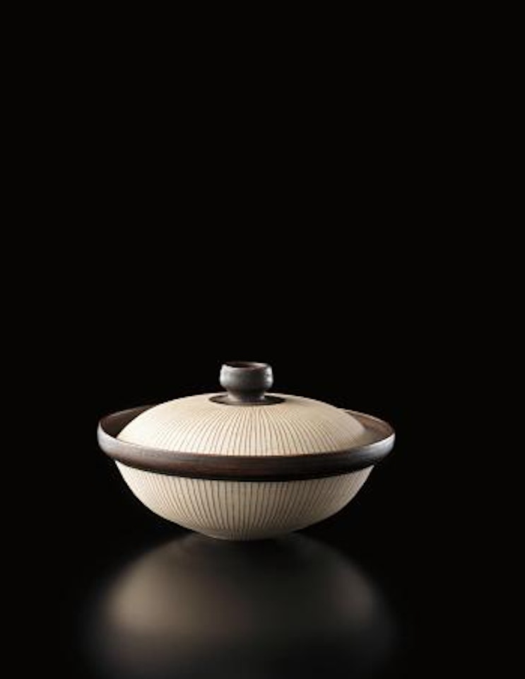 Lidded pot by Lucie Rie