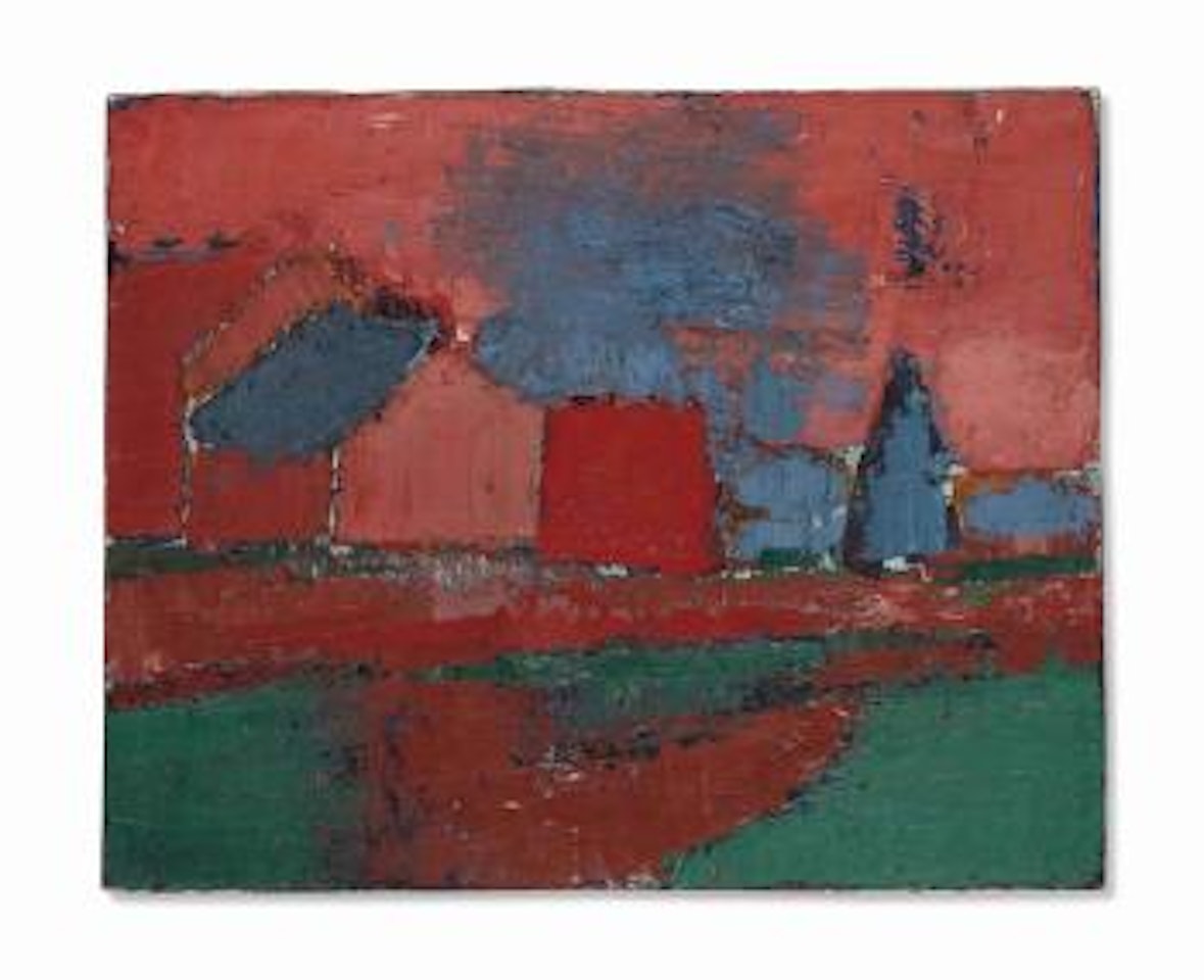 Arbres et maisons (Landscape) by Nicolas de Staël