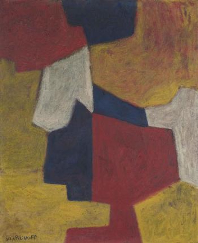 Fond jaune by Serge Poliakoff