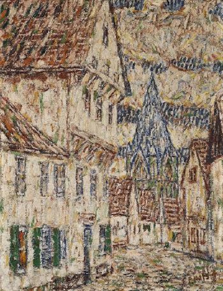 Straße In Soest Mit Patroklusturm by Christian Rohlfs