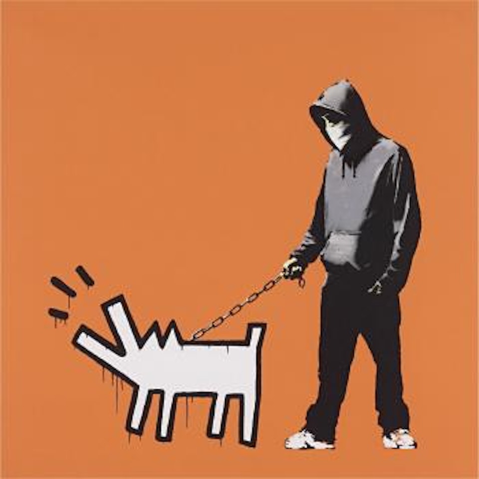 Choose Your Weapon (Dark Orange) by Banksy