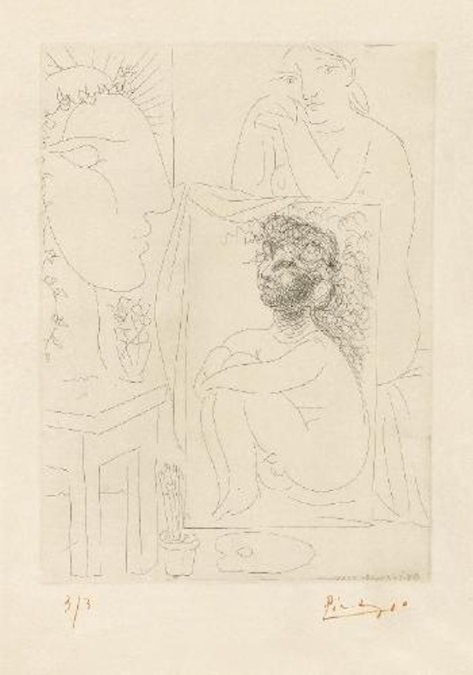 Modèle, Tableau Et Sculpture by Pablo Picasso