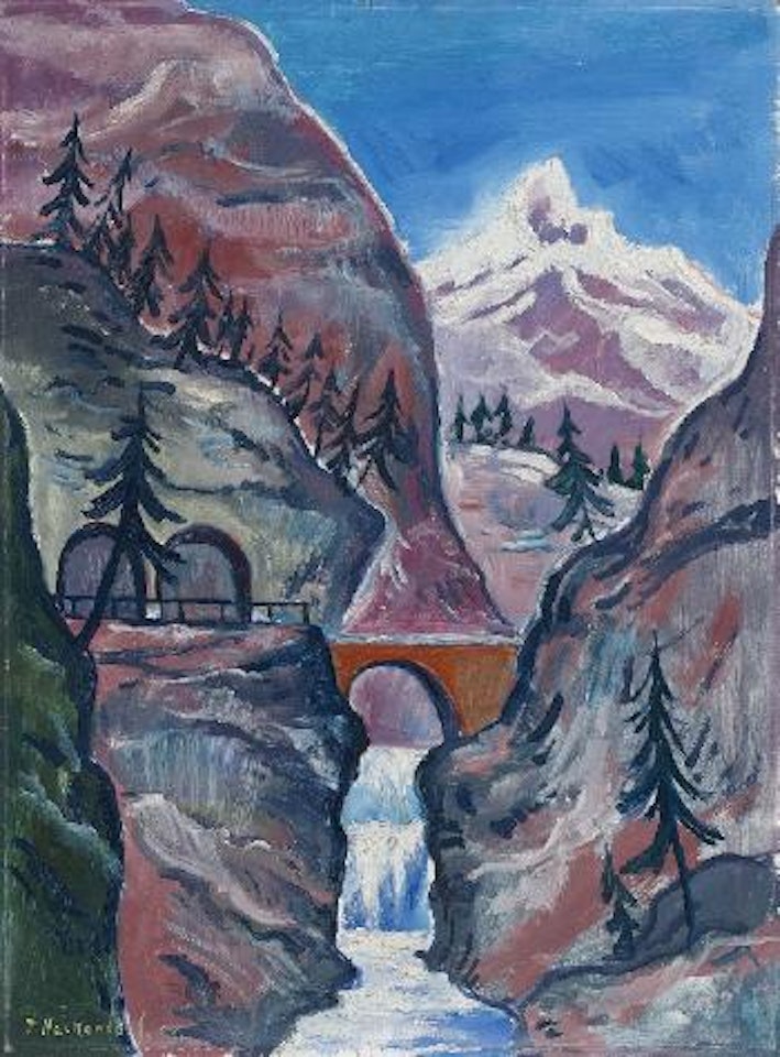 Blick Auf Das Matterhorn by Franz Heckendorf
