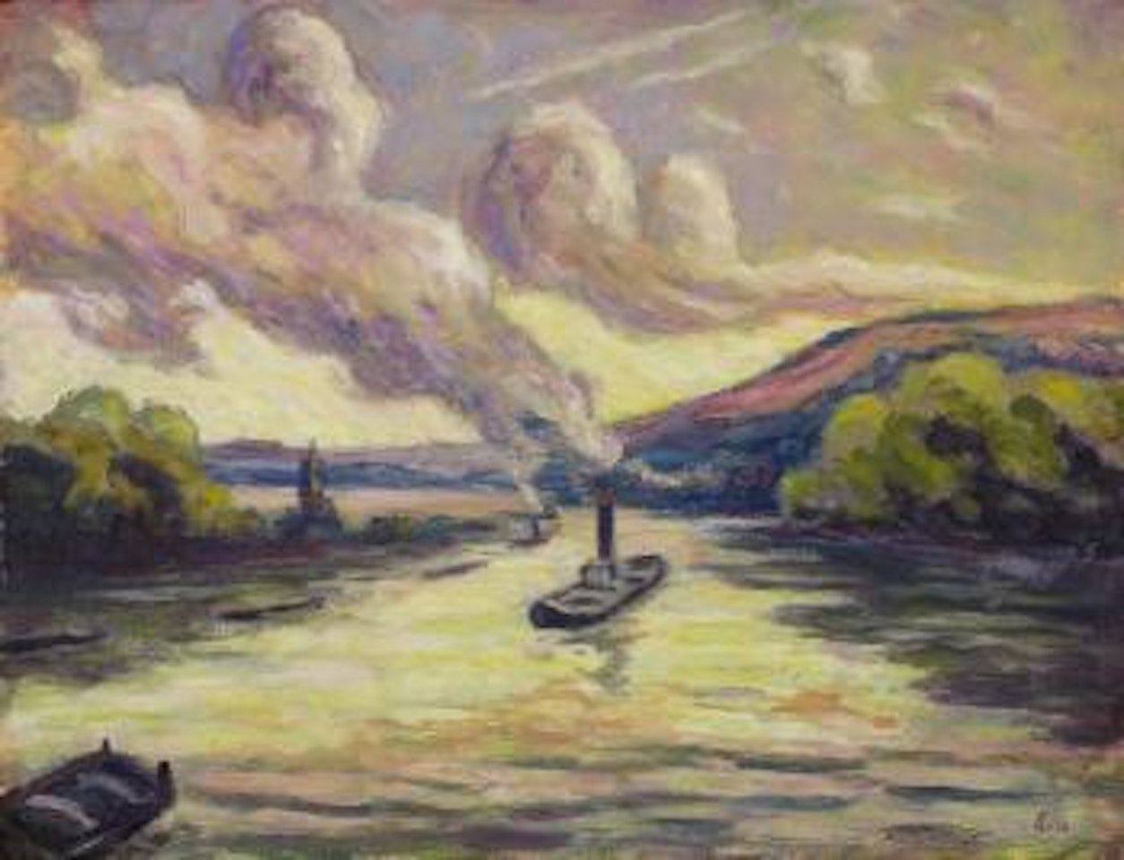 Le Tournant De La Seine à Rolleboise by Maximilien Luce
