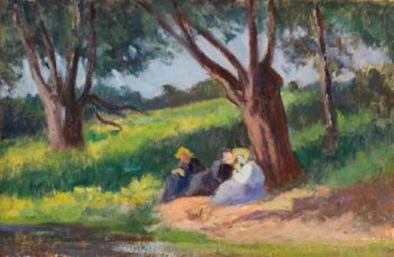Sous l´arbre Rolleboise by Maximilien Luce