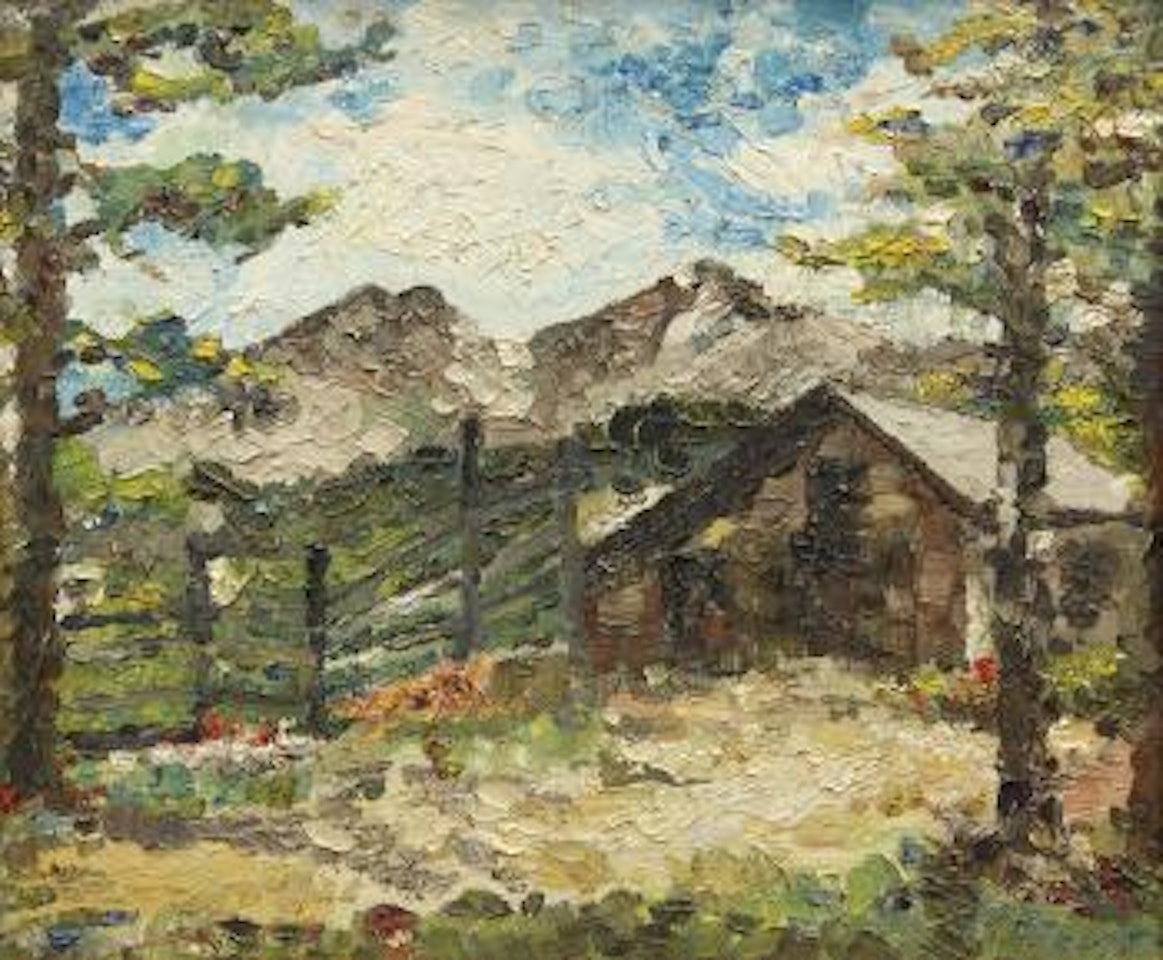 Farm scene by Joseph Raphael