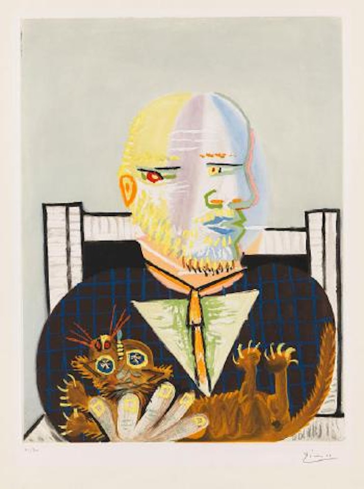 Vollard et son chat by Pablo Picasso