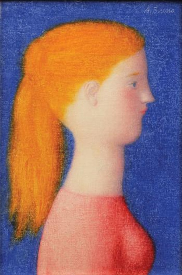 Portrait of a young girl by Antonio Bueno