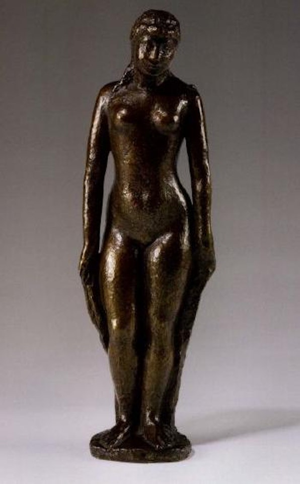 Jeune fille debout les cheveux défaits by Aristide Maillol