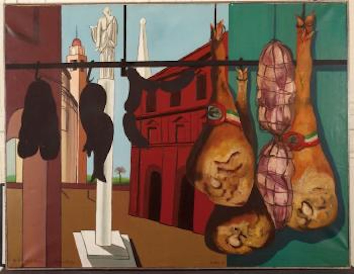 La bohème de Chirico, place d'Italie by Antonio Recalcati