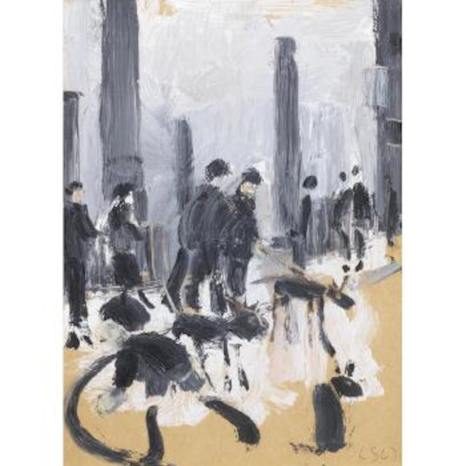 Street Scene by Laurence Stephen Lowry by Harold Riley