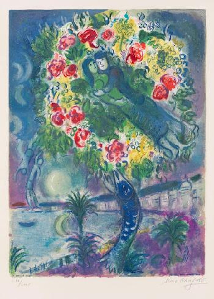 Couple et Poisson by Marc Chagall