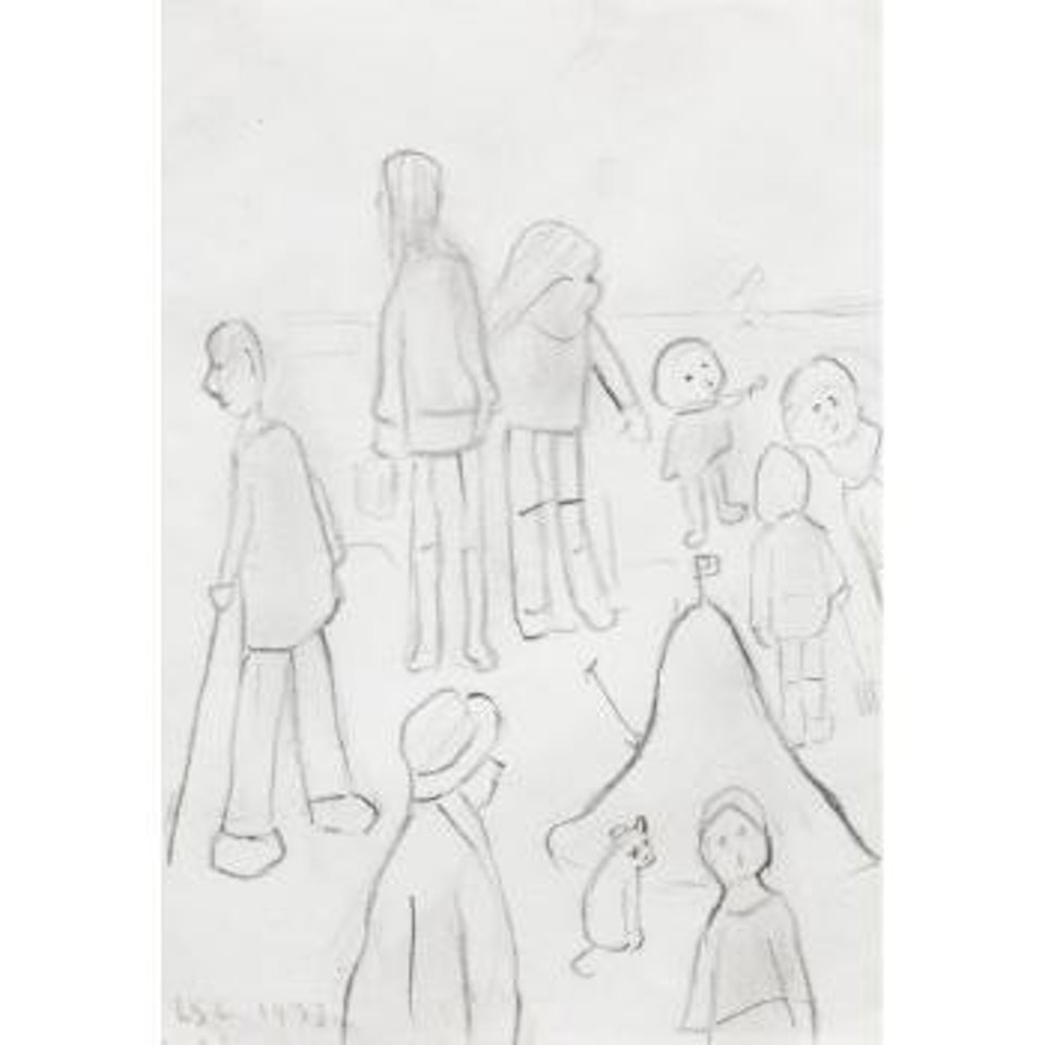 Figures On a Beach by Laurence Stephen Lowry