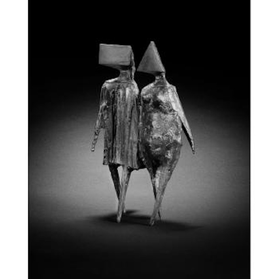 Maquette VI Walking Couple by Lynn Chadwick