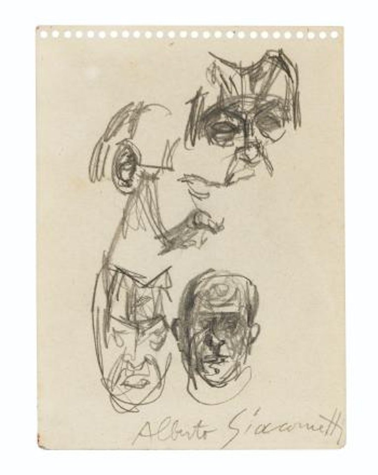 Études De Visages (Recto-verso) by Alberto Giacometti