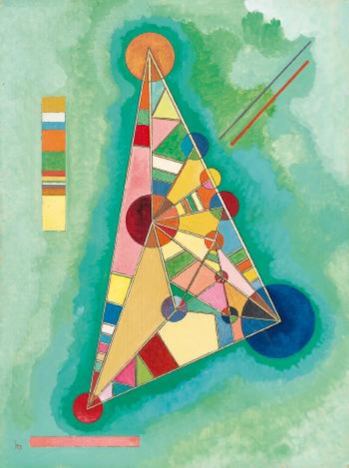 Bunt Im Dreieck (Bigarrure Dans Le Triangle) by Wassily Kandinsky