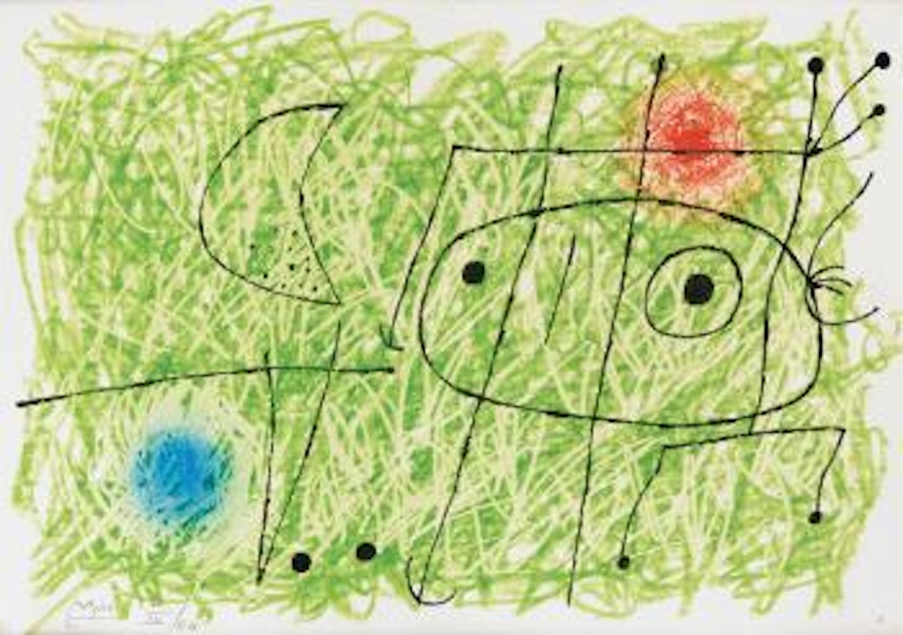 Composition Pour 'Le Lézard Aux Plumes D'or' by Joan Miró