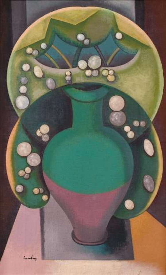 Nature Morte À La Bouteille by Auguste Herbin