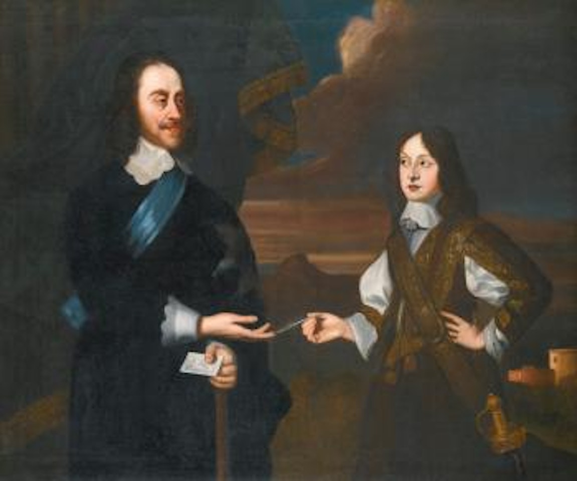 Portrait Of Charles I (1600-1649) With His Son James, Duke Of York (1633-1701) by Sir Peter Lely
