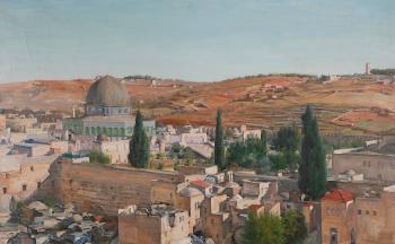 View Of Jerusalem by Ludwig Blum