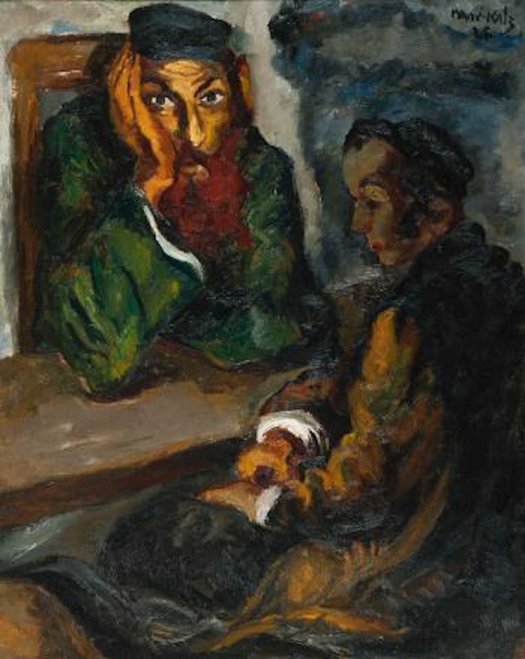 Rabbi And Student by Emmanuel Mané-Katz