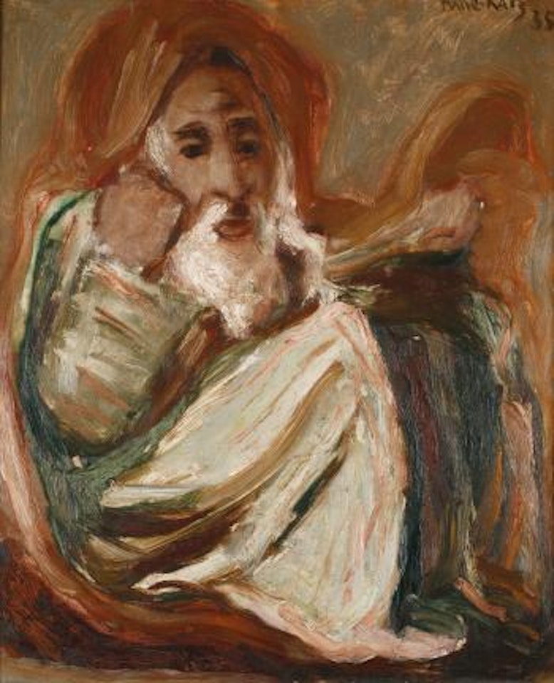 Rabbi Studying by Emmanuel Mané-Katz