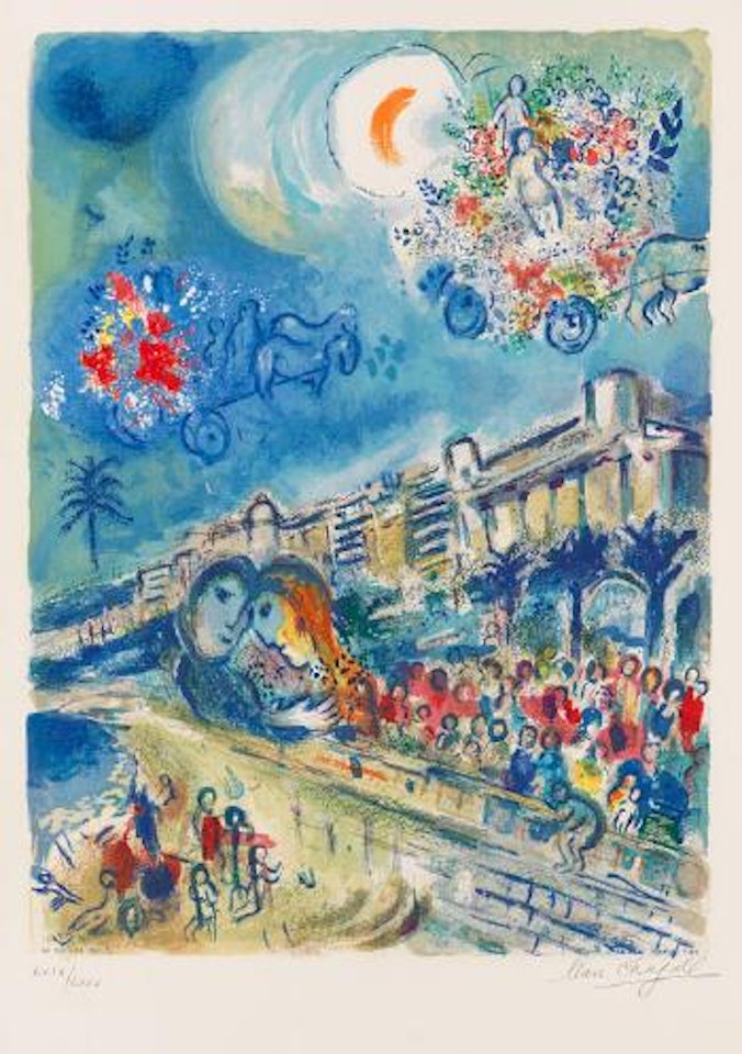Bataille de fleurs by Marc Chagall