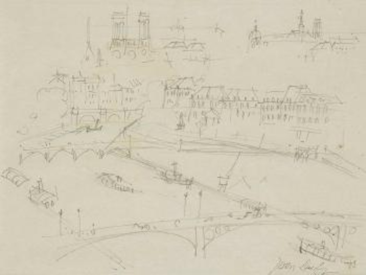 Panorama de Paris by Jean Dufy