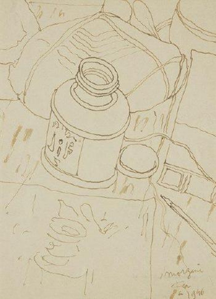 Composition au crayon et au flacon by Jean Cocteau