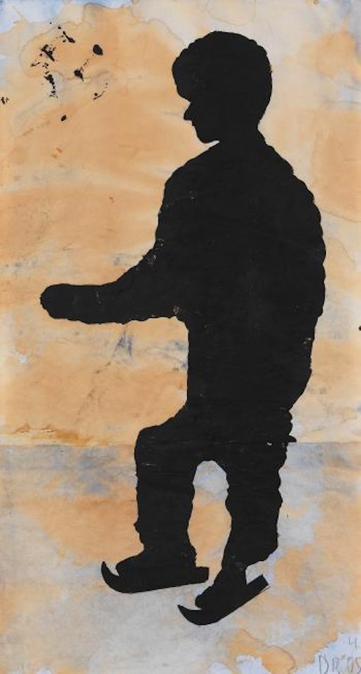 Boy on skates by Donald Baechler