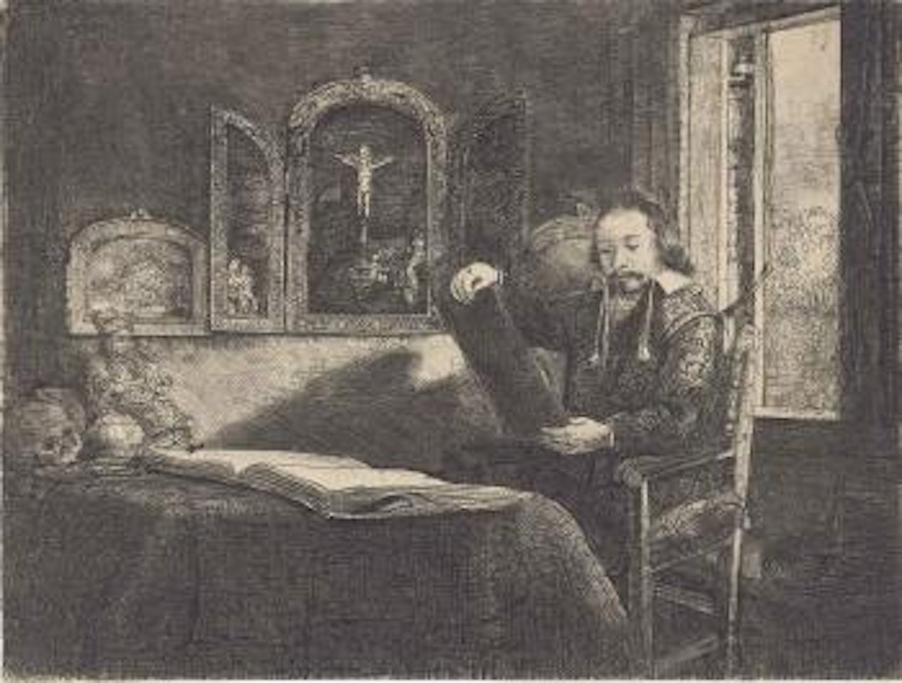 Abraham Francen, Apothecary (Bartsch, Hollstein 273; Hind 291; New Hollstein 301) by Attributed to Rembrandt Harmensz van Rijn