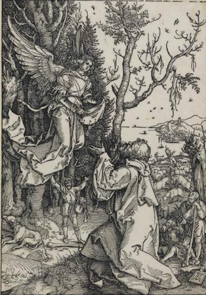 Joachim and the Angel, from: The Life of the Virgin (Bartsch 78; Meder, Hollstein 190; Schoch, Mende and Scherbaum 168) by Albrecht Dürer