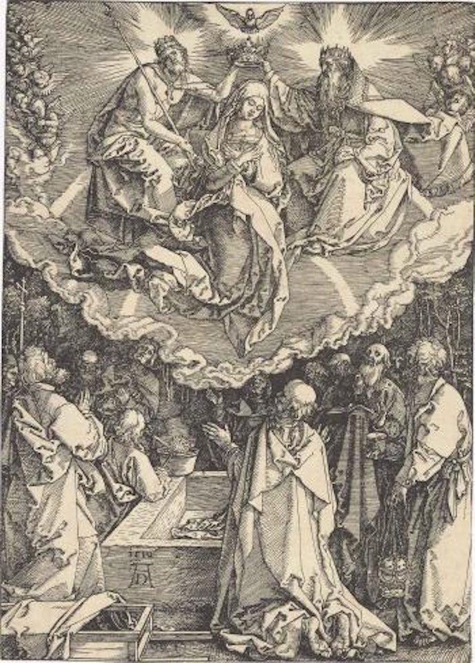 The Assumption and Coronation of the Virgin, from: The Life of the Virgin (Bartsch 94; Meder, Hollstein 206; Schoch, Mende, Scherbaum 184 ) by Albrecht Dürer