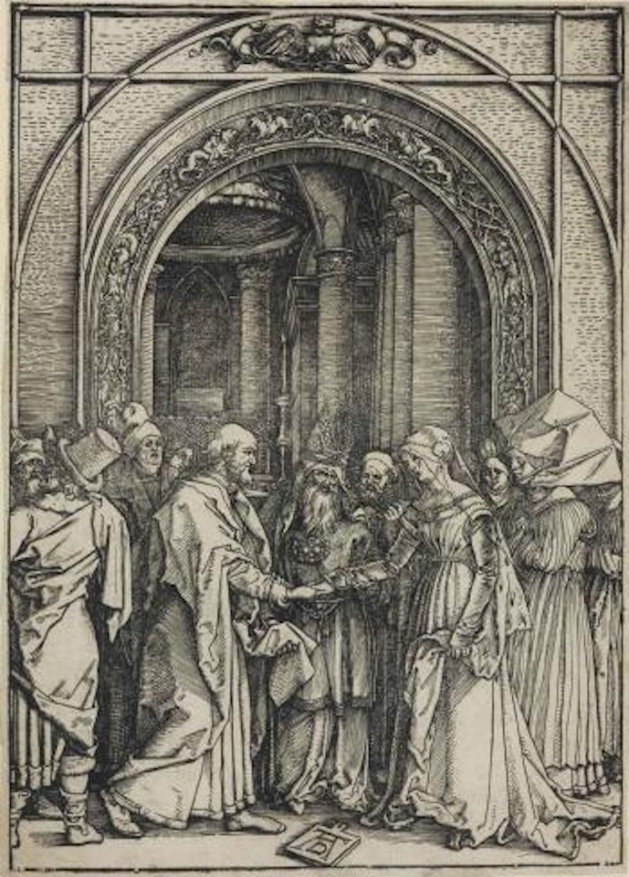The Betrothal of the Virgin, from: Life of the Virgin (Bartsch 82; Meder, Hollstein 194; Schoch, Mende and Scherbaum 172) by Albrecht Dürer