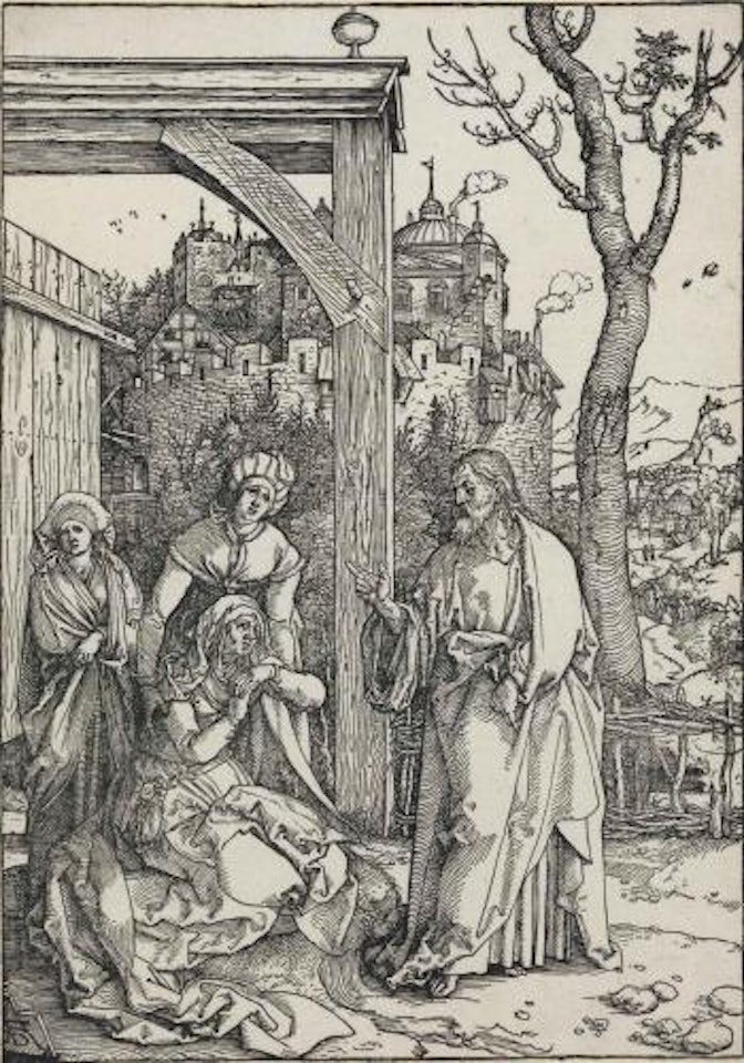 Christ taking Leave from his Mother, from: The Life of the Virgin (Bartsch 92; Meder, Hollstein 204; Schoch, Mende and Scherbaum 182) by Albrecht Dürer
