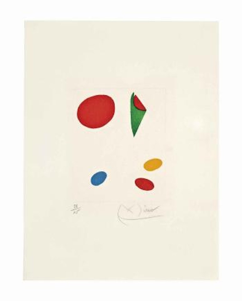 One Plate, from: Le Vent Parmi les Roseaux (Dupin II.547) by Joan Miró
