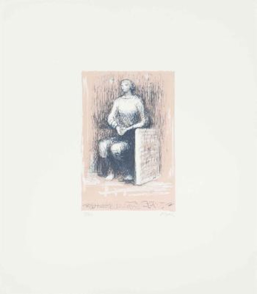 Seated Figures (Cramer 407-412) by Henry Moore