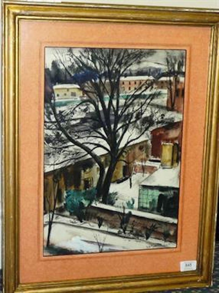 Irish winter scene by Norah McGuinness