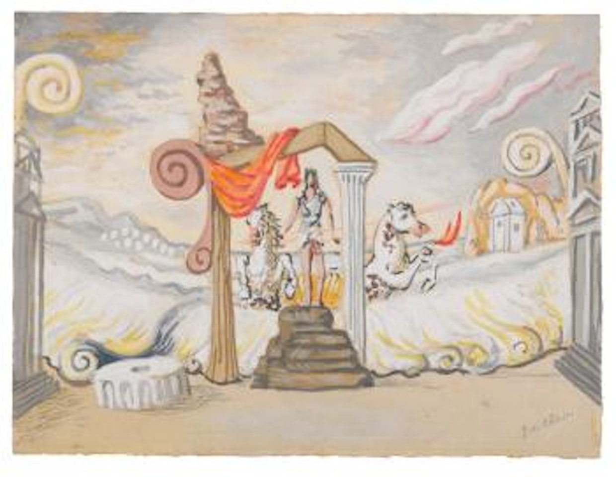 Protée by Giorgio de Chirico