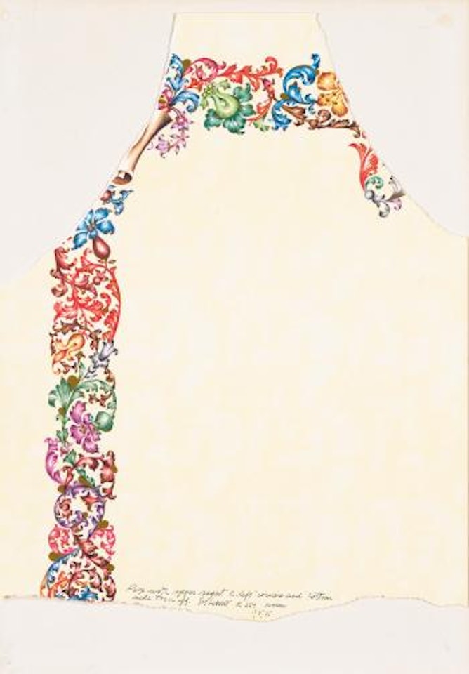 R 259: Page With Upper Right And Left Corners And Bottom Sides Torn Off by Sol LeWitt