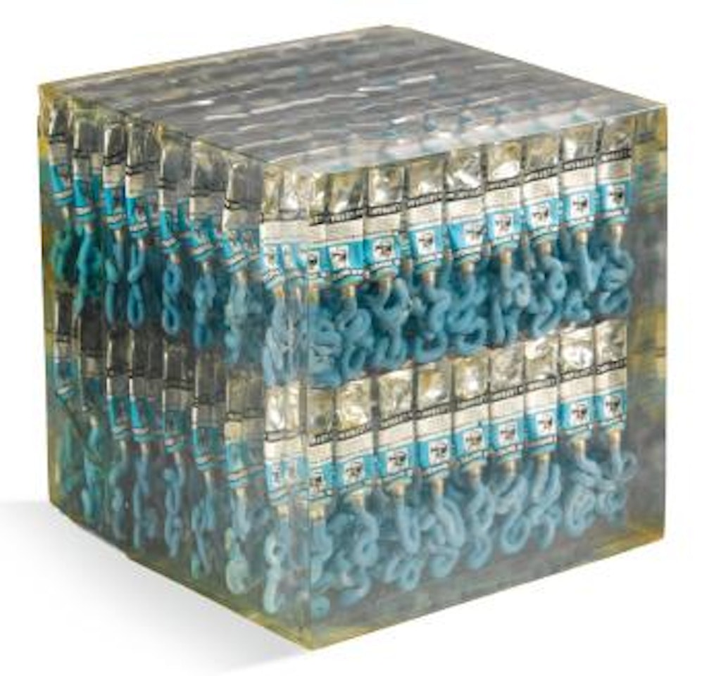 Cubo Azzurro (Bleu Torquoise) by Arman