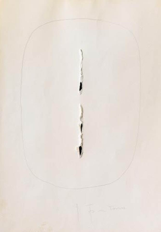 Concetto Spaziale by Lucio Fontana