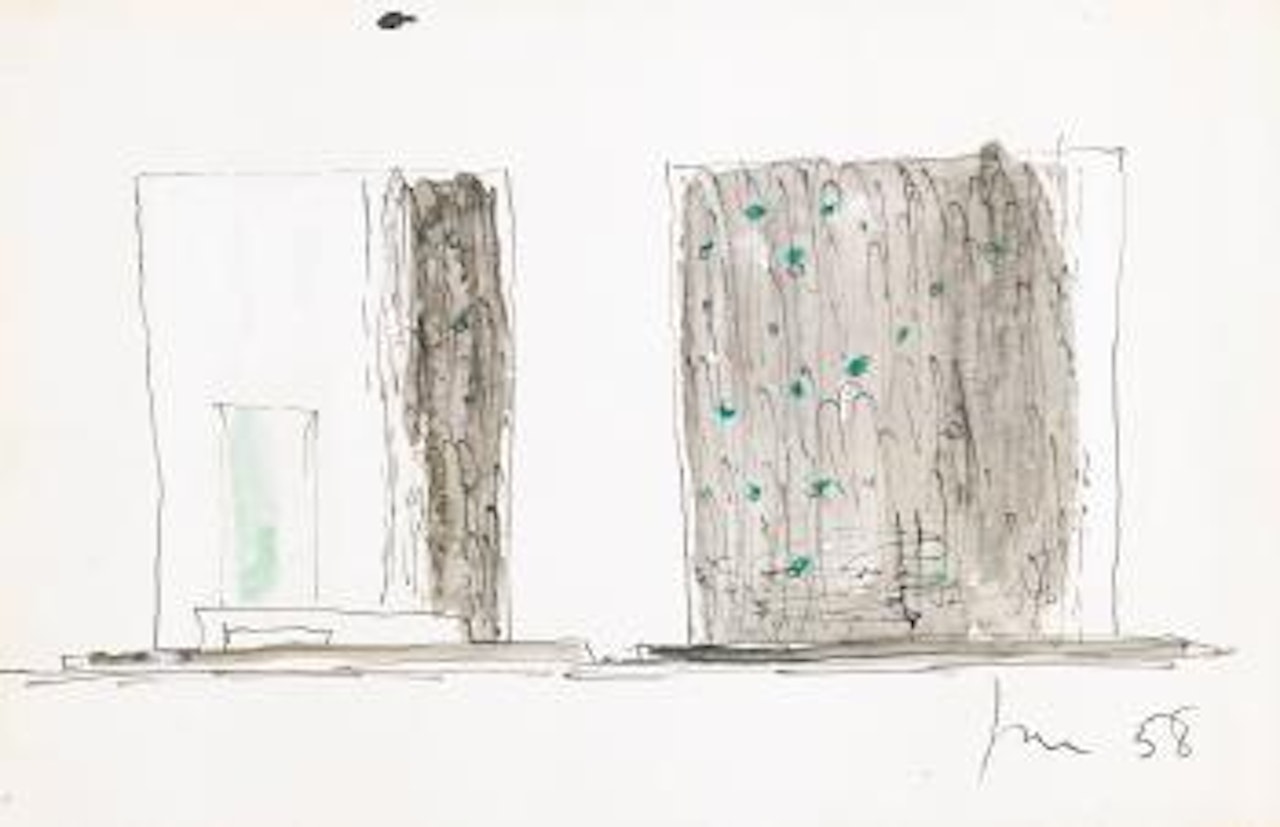 Studio Per La Cappella Melandri by Lucio Fontana
