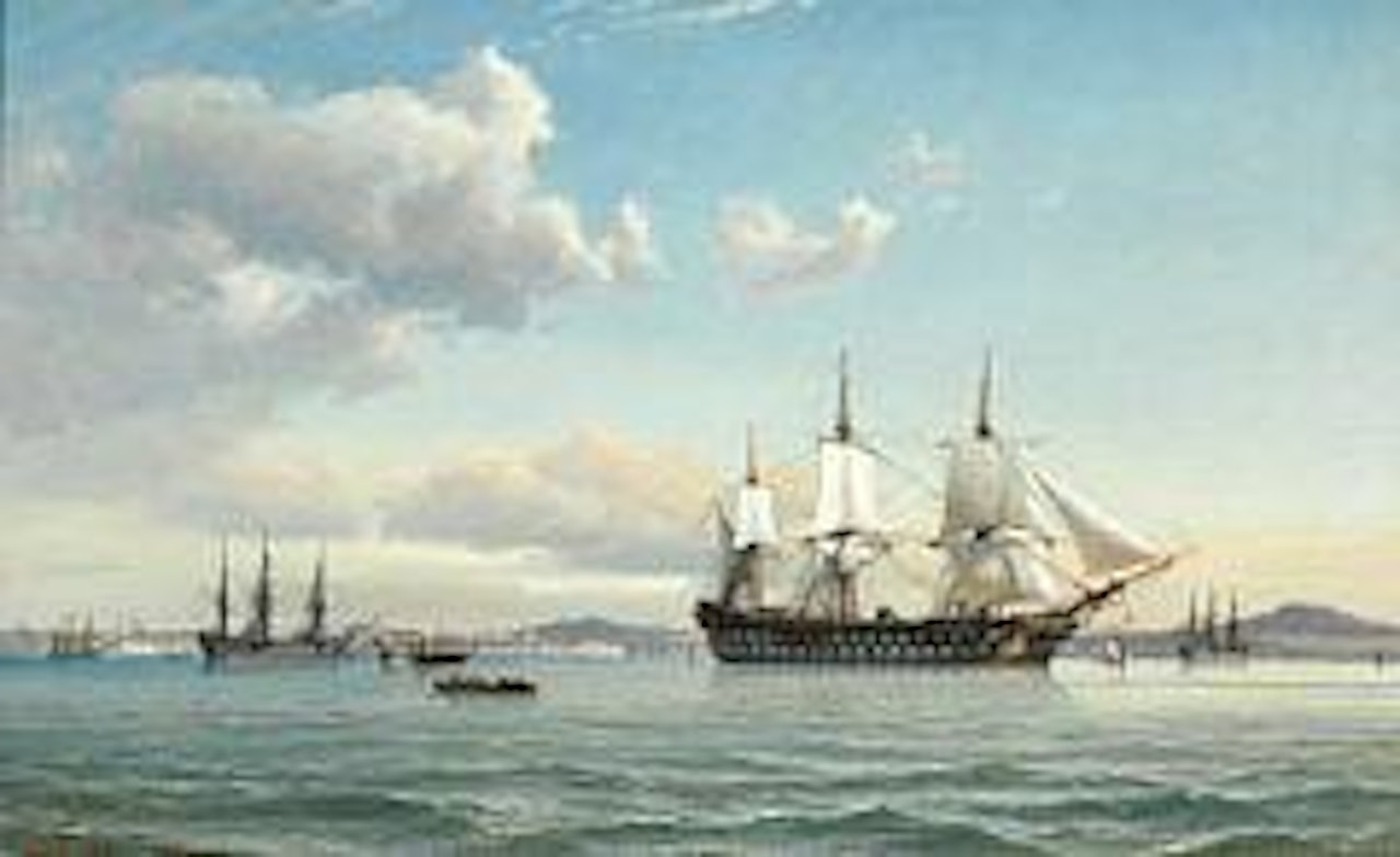 Ships in the Bosphorus off Istanbul by Anton Melbye