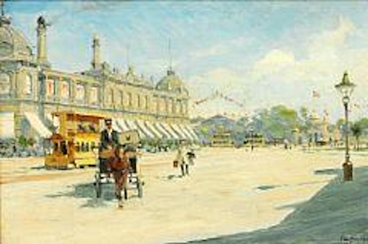 Summerday in Copenhagen with National Scala by Paul Fischer