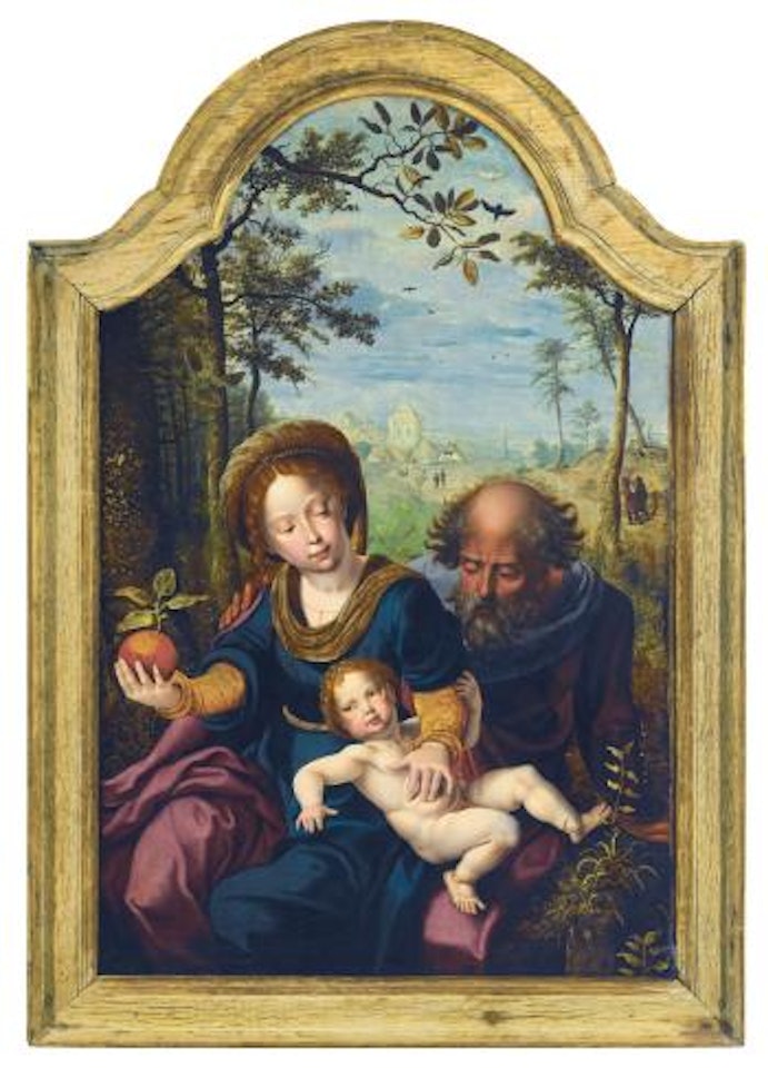 The Rest On The Flight Into Egypt by Attributed to Pieter Coecke van Aelst I