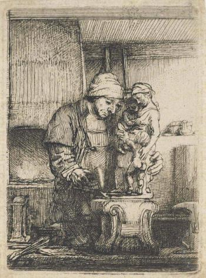 The Goldsmith (B, Holl 123; H 285; New Holl 289) by Attributed to Rembrandt Harmensz van Rijn