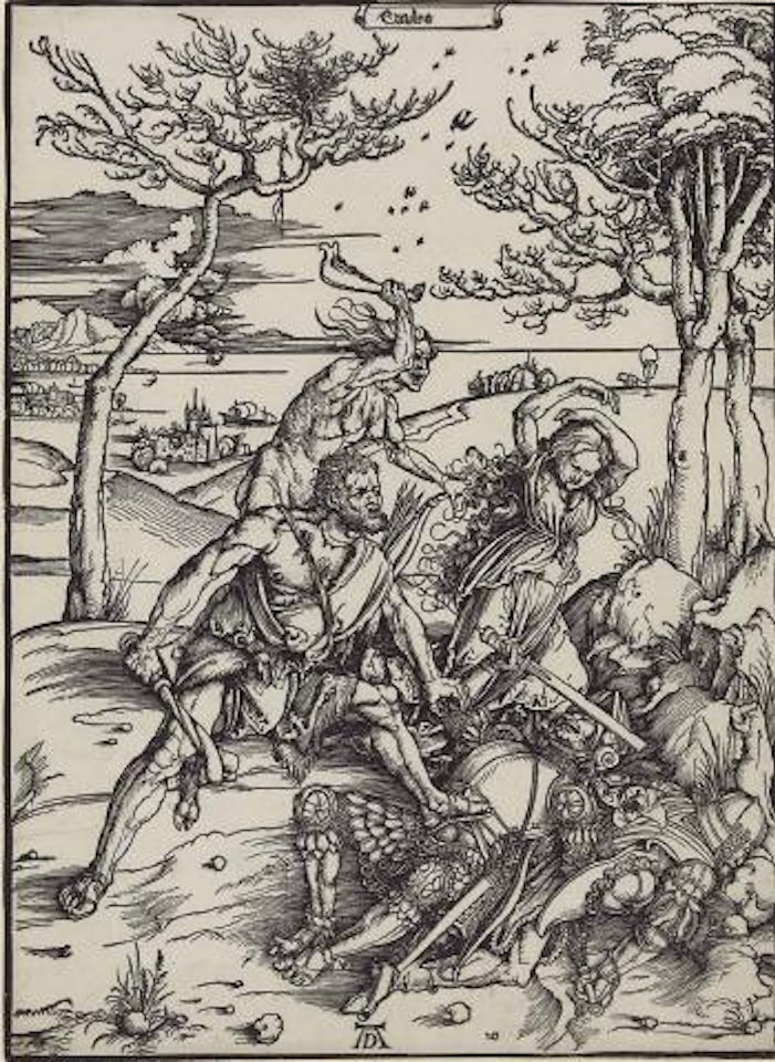 Hercules Killing Cacus (B. 127; M. Holl. 238) by Albrecht Dürer